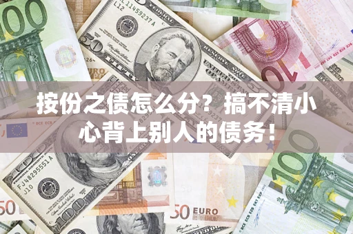 济南按份之债怎么分?搞不清小心背上别人的债务! 济南按份之债怎么分?搞不清小心背上别人的债务!